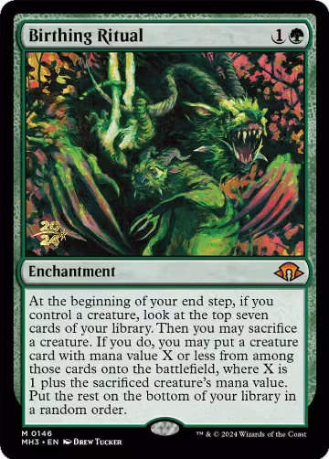 Birthing Ritual (146), Prerelease Cards — Magic card price
