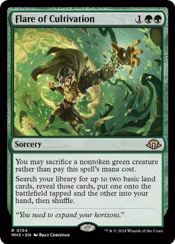 Flare of Cultivation (154), Prerelease Cards — Magic card price