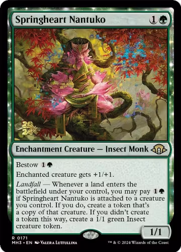 Springheart Nantuko (171), Prerelease Cards — Magic card price