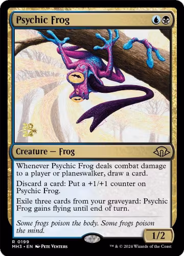 Psychic Frog (199), Prerelease Cards — Magic card price