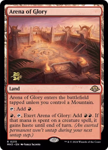 Arena of Glory (215), Prerelease Cards — Magic card price