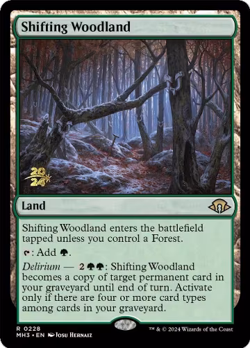 Shifting Woodland (228), Prerelease Cards — Magic card price