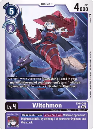 Witchmon (EX6-048 C), Infernal Ascension — Digimon card price