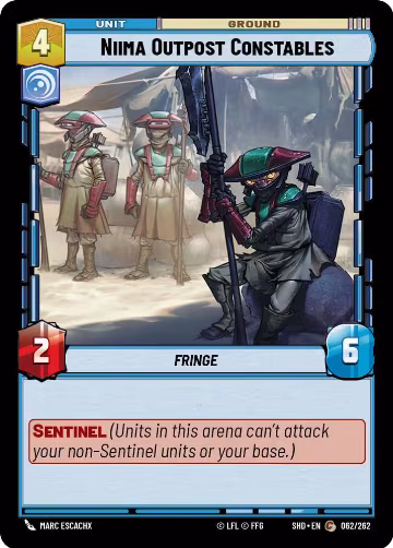 Niima Outpost Constables (062/262), Shadows of the Galaxy — Star Wars card price