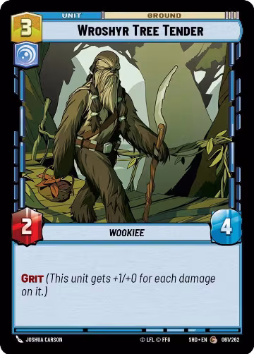 Wroshyr Tree Tender (061/262), Shadows of the Galaxy — Star Wars card price