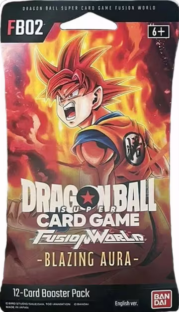 Blazing Aura Sleeved Booster Pack [Son Goku (Awakened)], Blazing Aura — DB Fusion sealed product price