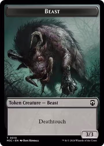 Beast (0010) // Shapeshifter (0008) Double-Sided Token (10 // 8), Commander: Modern Horizons 3 — Magic card price