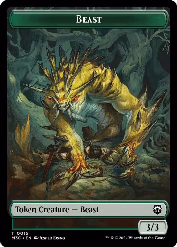 Beast (0015) // Insect (0025) Double-Sided Token (15 // 25), Commander: Modern Horizons 3 — Magic card price