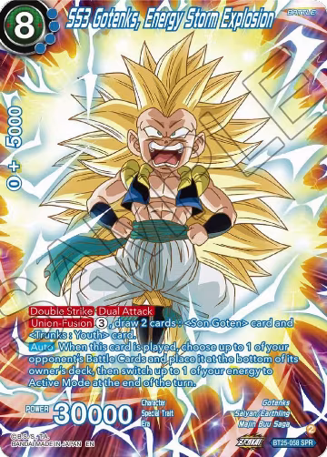 SS3 Gotenks, Energy Storm Explosion (SPR) (BT25-058), Legend of the Dragon Balls — DB Super card price