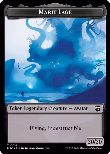 Marit Lage // Sand Warrior Double-Sided Token (11 // 23), Commander: Modern Horizons 3 — Magic card price