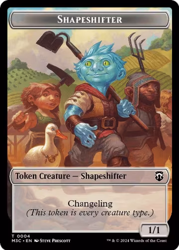 Shapeshifter (0004) // Copy Double-Sided Token (4 // 1), Commander: Modern Horizons 3 — Magic card price