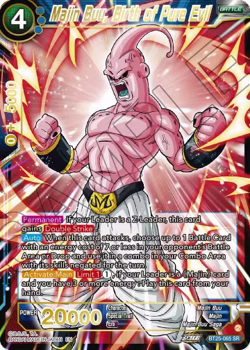 Majin Buu, Birth of Pure Evil (BT25-065), Legend of the Dragon Balls — DB Super card price