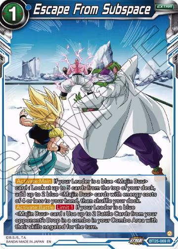 Escape From Subspace (BT25-069), Legend of the Dragon Balls — DB Super card price