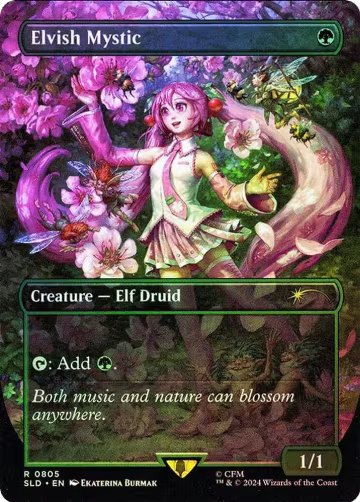Elvish Mystic (0805) (Rainbow Foil) (805), Secret Lair Drop Series — Magic card price