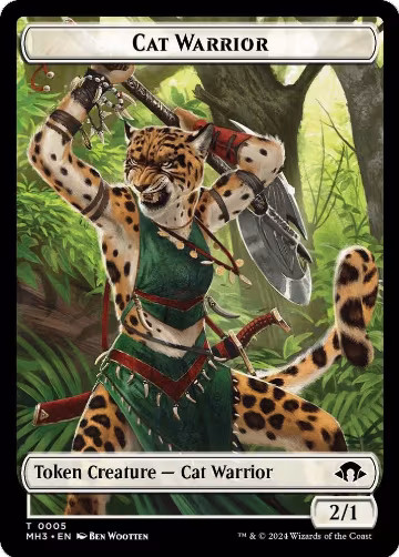 Cat Warrior Token (5), Modern Horizons 3 — Magic card price
