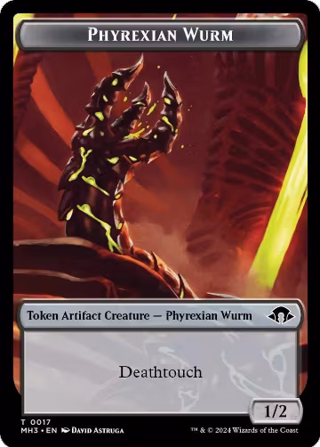 Phyrexian Wurm Token (0017) (17), Modern Horizons 3 — Magic card price