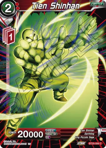 Tien Shinhan (BT25-006), Legend of the Dragon Balls — DB Super card price