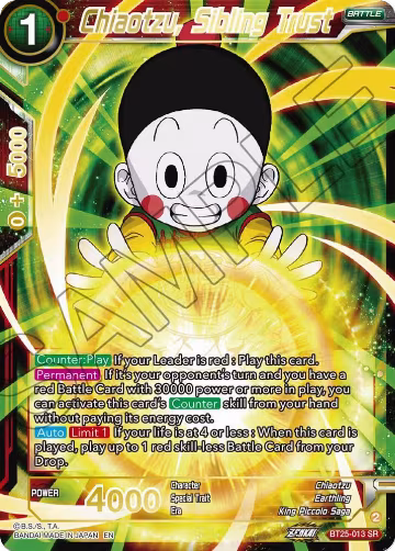 Chiaotzu, Sibling Trust (BT25-013), Legend of the Dragon Balls — DB Super card price