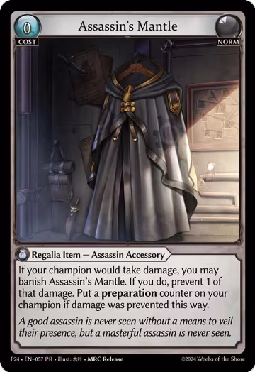 Assassin's Mantle (057), Promotional Cards — Grand Archive card price