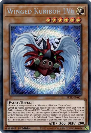 Winged Kuriboh LV6 (BLTR-EN001), Battles of Legend: Terminal Revenge — Yu-Gi-Oh! card price