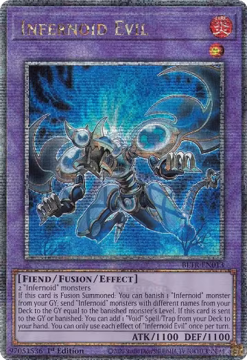 Infernoid Evil (Quarter Century Secret Rare) (BLTR-EN013), Battles of Legend: Terminal Revenge — Yu-Gi-Oh! card price