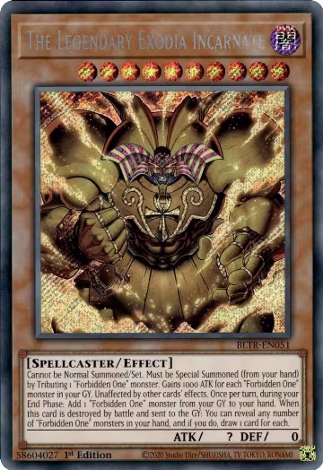 The Legendary Exodia Incarnate (BLTR-EN051), Battles of Legend: Terminal Revenge — Yu-Gi-Oh! card price