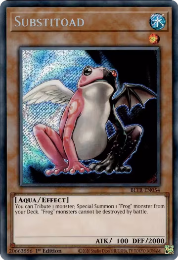Substitoad (BLTR-EN054), Battles of Legend: Terminal Revenge — Yu-Gi-Oh! card price