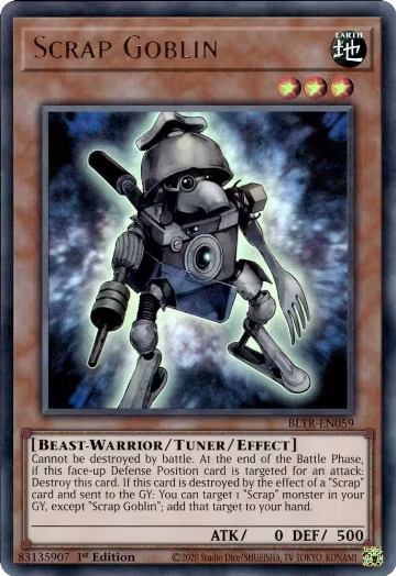 Scrap Goblin (BLTR-EN059), Battles of Legend: Terminal Revenge — Yu-Gi-Oh! card price