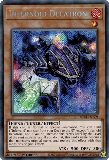 Infernoid Decatron (BLTR-EN069), Battles of Legend: Terminal Revenge — Yu-Gi-Oh! card price