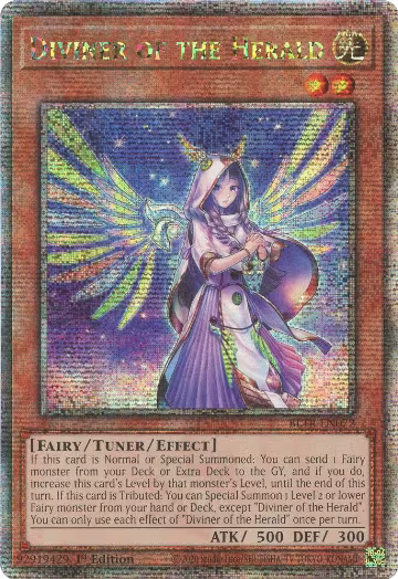 Diviner of the Herald (Quarter Century Secret Rare) (BLTR-EN072), Battles of Legend: Terminal Revenge — Yu-Gi-Oh! card price