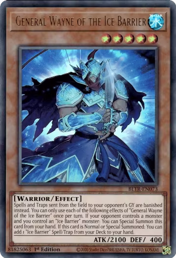 General Wayne of the Ice Barrier (BLTR-EN073), Battles of Legend: Terminal Revenge — Yu-Gi-Oh! card price