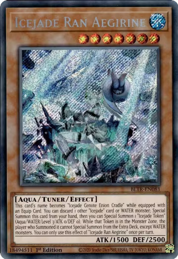Icejade Ran Aegirine (BLTR-EN081), Battles of Legend: Terminal Revenge — Yu-Gi-Oh! card price