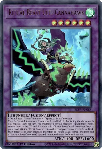 Ritual Beast Ulti-Cannahawk (Alternate Art) (BLTR-EN085), Battles of Legend: Terminal Revenge — Yu-Gi-Oh! card price