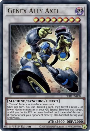 Genex Ally Axel (BLTR-EN088), Battles of Legend: Terminal Revenge — Yu-Gi-Oh! card price