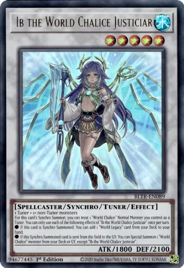 Ib the World Chalice Justiciar (BLTR-EN089), Battles of Legend: Terminal Revenge — Yu-Gi-Oh! card price