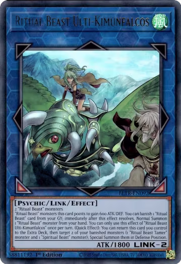 Ritual Beast Ulti-Kimunfalcos (BLTR-EN092), Battles of Legend: Terminal Revenge — Yu-Gi-Oh! card price