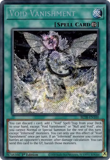 Void Vanishment (BLTR-EN100), Battles of Legend: Terminal Revenge — Yu-Gi-Oh! card price