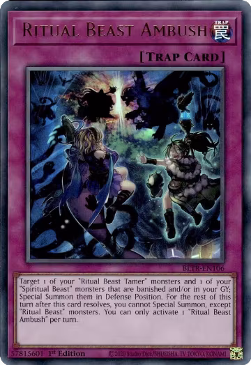 Ritual Beast Ambush (BLTR-EN106), Battles of Legend: Terminal Revenge — Yu-Gi-Oh! card price