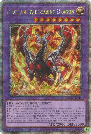 Lubellion the Searing Dragon (Quarter Century Secret Rare) (BLTR-EN115), Battles of Legend: Terminal Revenge — Yu-Gi-Oh! card price