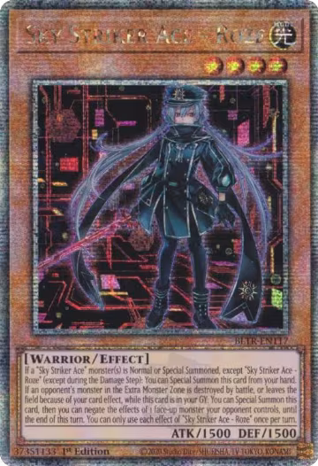 Sky Striker Ace - Roze (Alternate Art) (Quarter Century Secret Rare) (BLTR-EN117), Battles of Legend: Terminal Revenge — Yu-Gi-Oh! card price