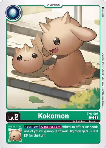 Kokomon (EX6-004 C), Infernal Ascension — Digimon card price