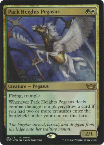 Park Heights Pegasus (211), Media Promos — Magic card price