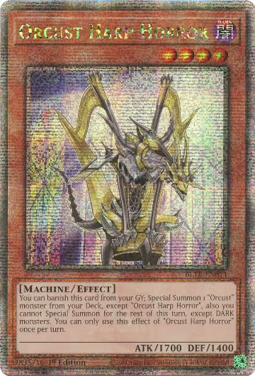 Orcust Harp Horror (Quarter Century Secret Rare) (BLTR-EN071), Battles of Legend: Terminal Revenge — Yu-Gi-Oh! card price