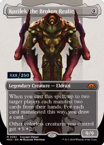 Kozilek, the Broken Reality (Borderless) (Serial Numbered) (382), Modern Horizons 3 — Magic card price