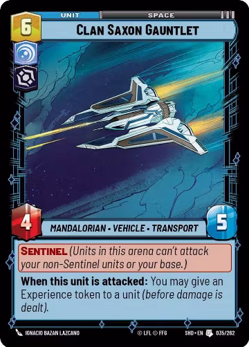 Clan Saxon Gauntlet (035/262), Shadows of the Galaxy — Star Wars card price