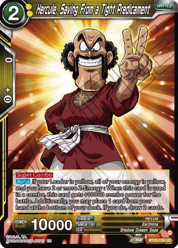 Hercule, Saving From a Tight Predicament (BT25-109), Legend of the Dragon Balls — DB Super card price