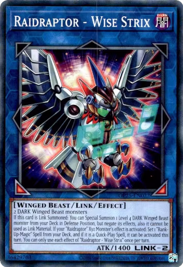 Raidraptor - Wise Strix (OP25-EN022), OTS Tournament Pack 25 — Yu-Gi-Oh! card price