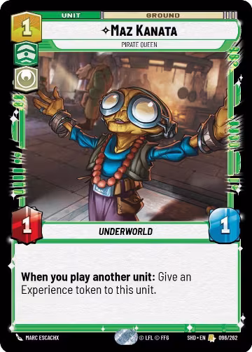 Maz Kanata - Pirate Queen (096/262), Shadows of the Galaxy — Star Wars card price