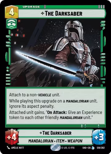 The Darksaber (126/262), Shadows of the Galaxy — Star Wars card price