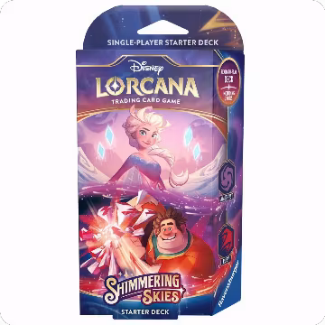Disney Lorcana: Shimmering Skies Starter Deck (Amethyst & Ruby), Shimmering Skies — Lorcana sealed product price